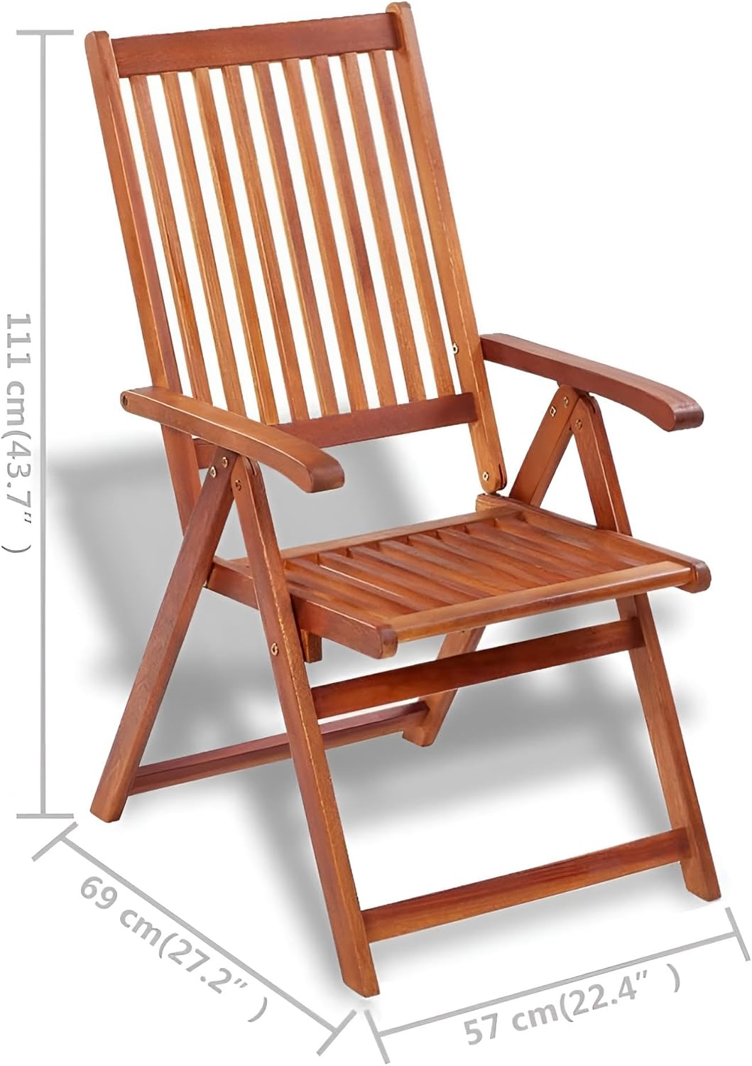 Premium Gartenstühle klappbar Holz | 2er Set oder 4er Set | Wetterfeste Stühle massiv für Garten, Terrasse & Balkon (2)