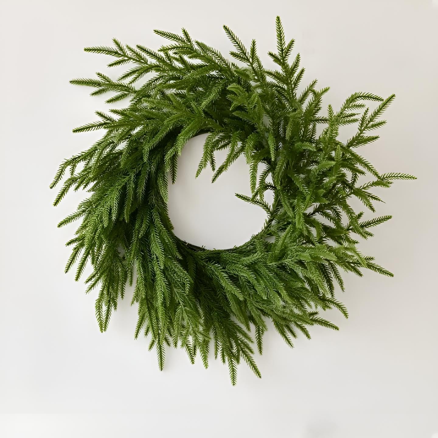 Norfolk Pine Girlande 50 cm | Weihnachtsdeko innen Tisch, Fenster, Tür Natur | Weihnachten Dekorationen