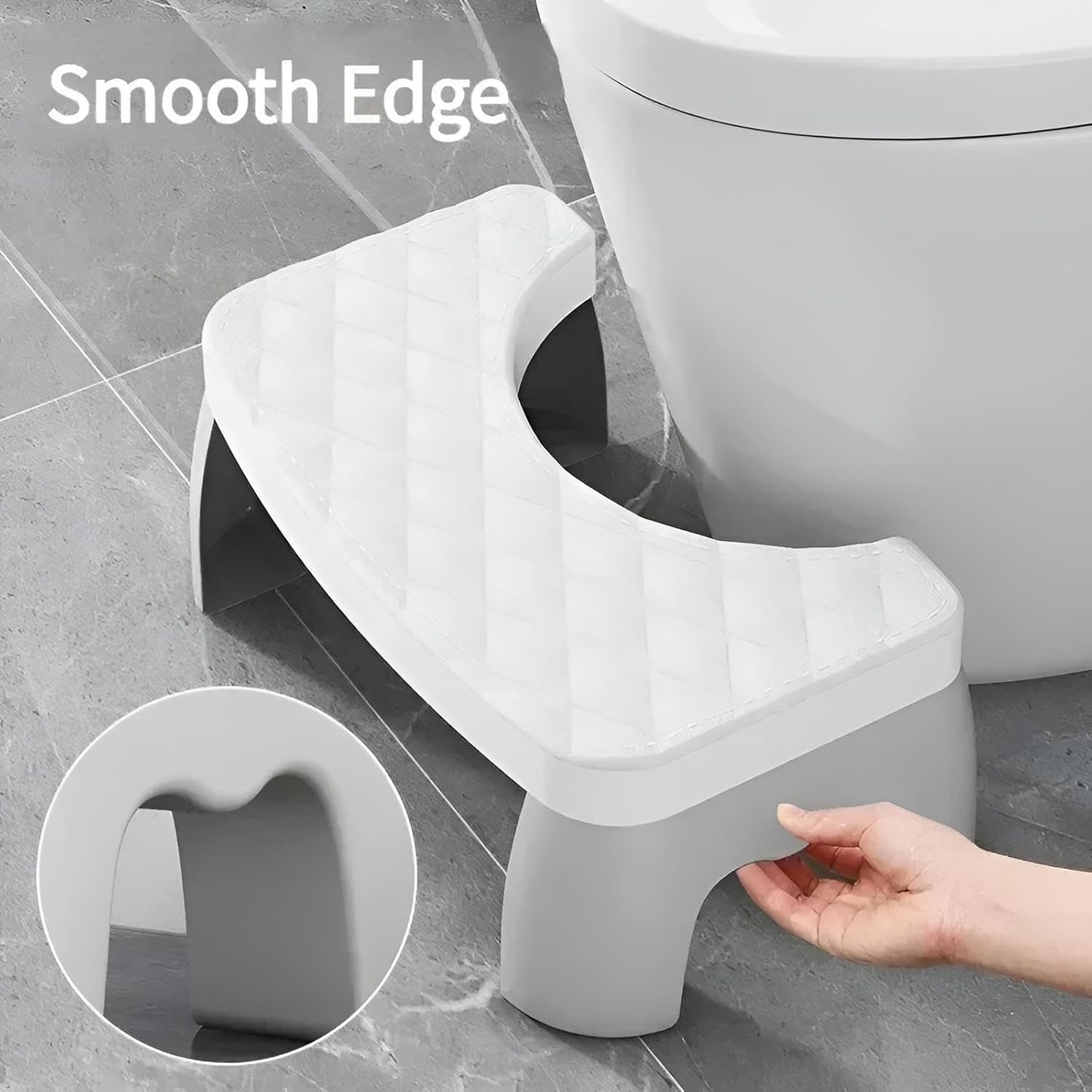 Toilettenhocker Erwachsene klappbar Weiß | Klohocker, Toiletten Hocker, WC Hocker Toilette, Tritthocker