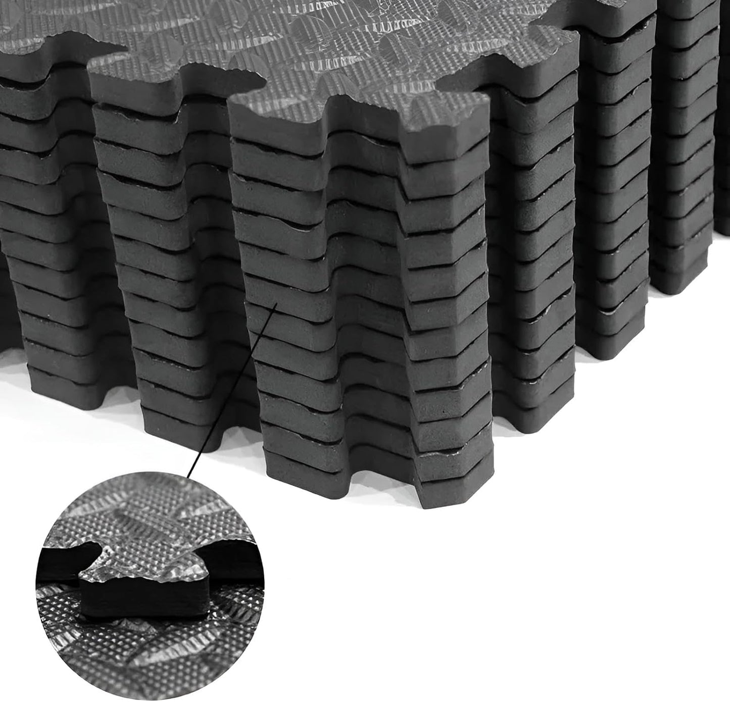 12x Bodenschutzmatte Fitness 30x30 cm | Bodenmatten & Fallschutzmatten rutschfest indoor & outdoor | Sportboden, Schutzmatten Fitnessraum, Poolunterlage