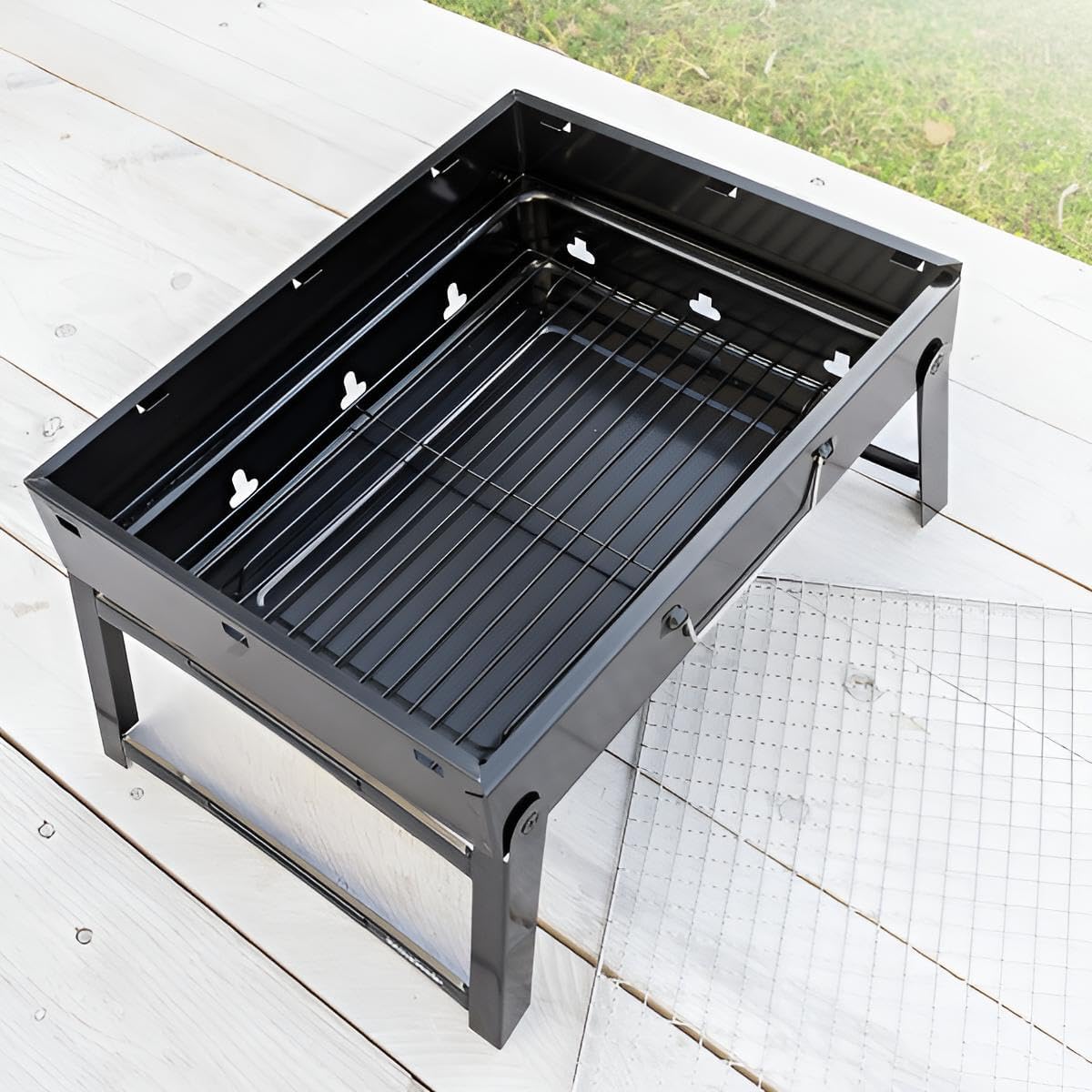Klappgrill Holzkohle für Camping und Co. | Tischgrill günstig | Mini-Grill, Campinggrill, Outdoor, Reise, Festival, Picknick