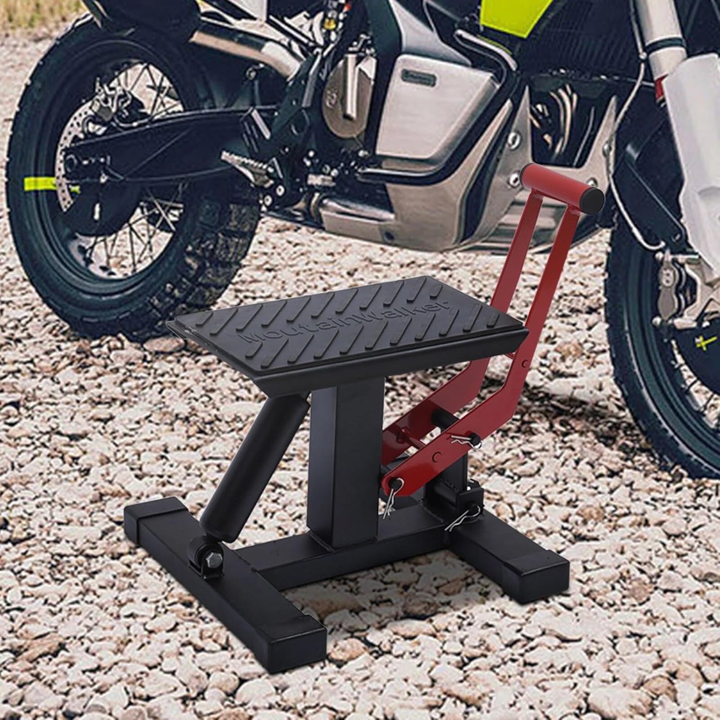 Motorradheber Enduro 150 kg | Dirt Bike Motorrad Roller aufbocken | Aufbockhilfe, Aufbockständer, Aufbockvorrichtung