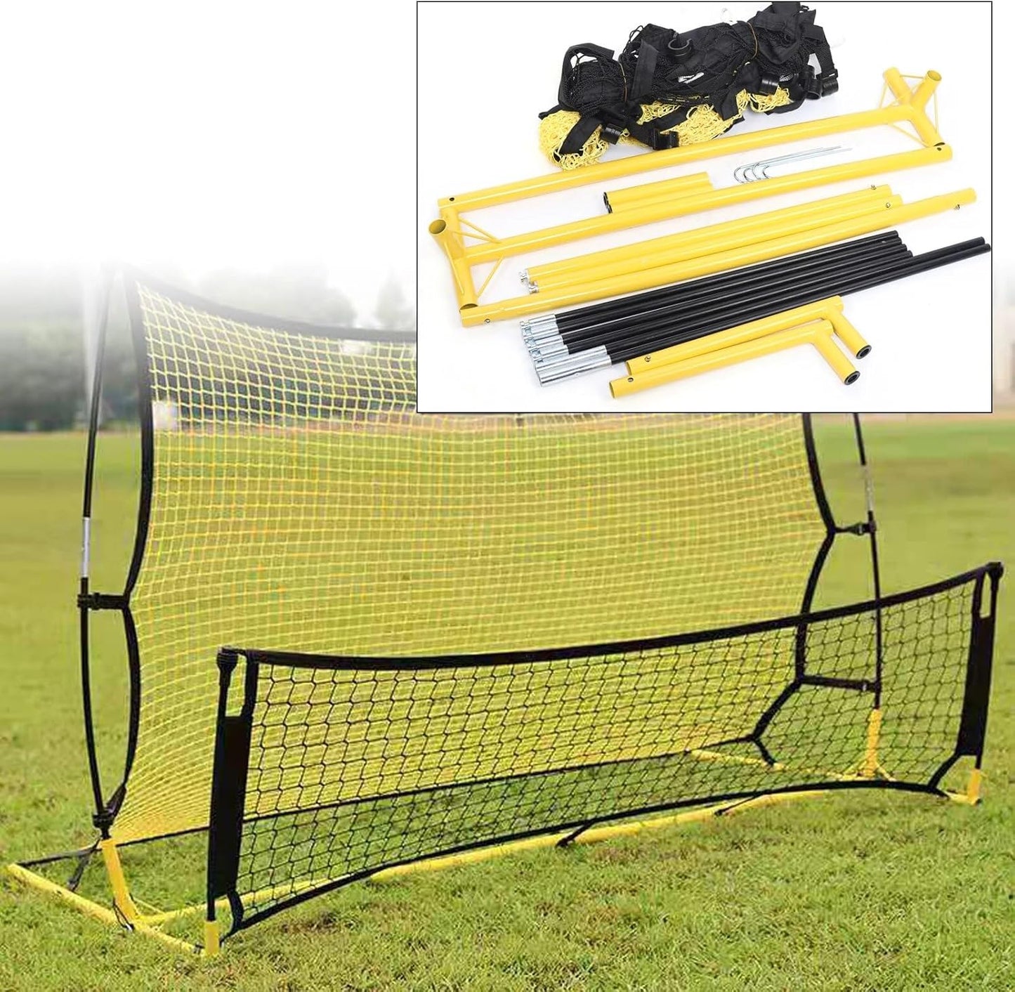 Fußball Rebounder Netz | Rebounder Board für Kinder und Jugendliche | Trainingshilfe Netz-Wand