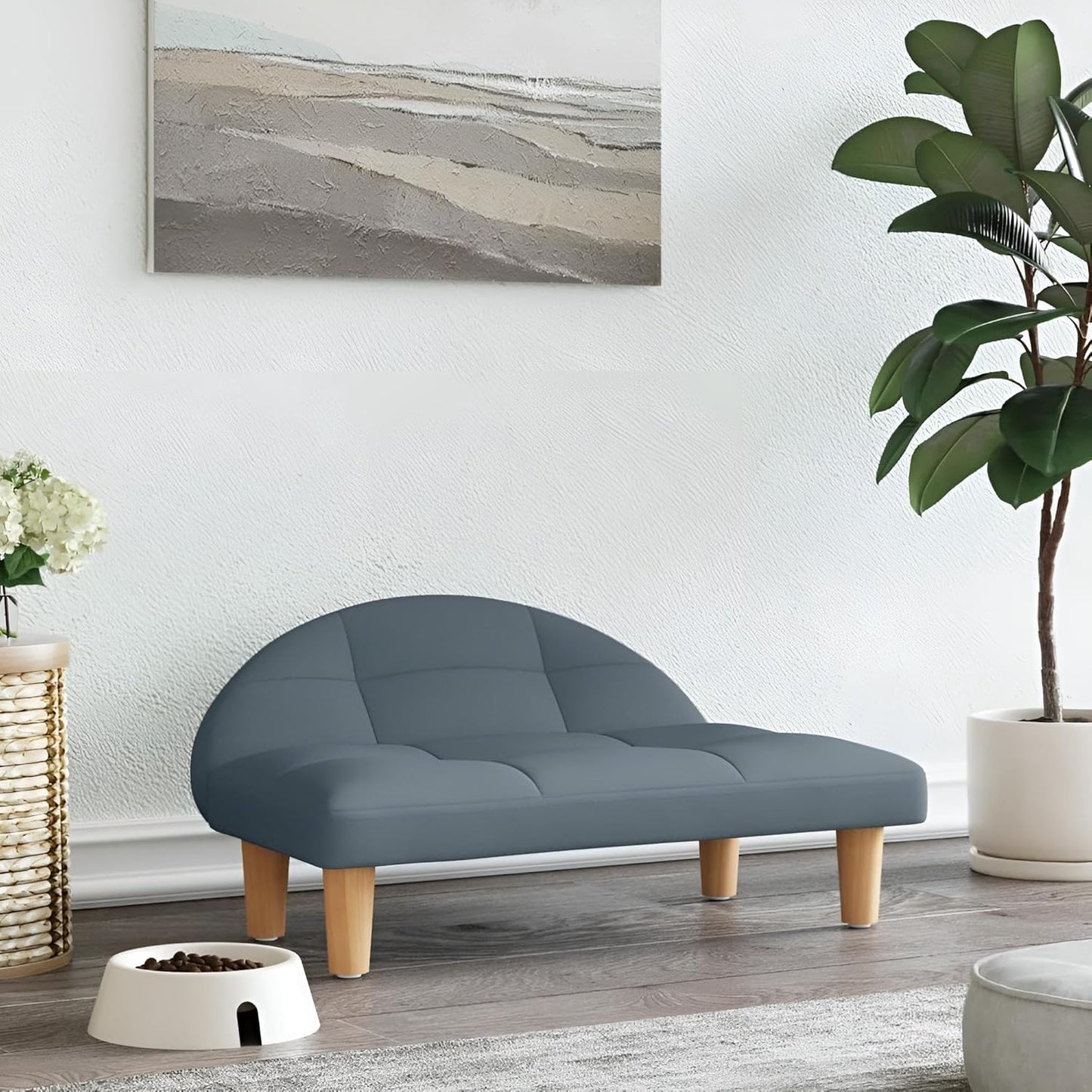 Premium Hundesofa Hundebett „Cäsar“ | Hundeliege erhöht für kleine & mittlere Hunde | Hundecouch mit Füßen für mittelgroße Hunde bis zu Einer Länge von 65 cm