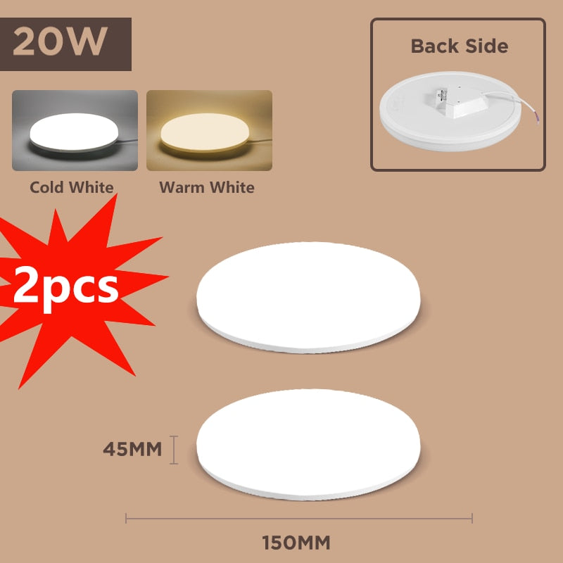 LED Deckenleuchte für Wohnzimmer, Schlafzimmer, Küche | 15-72W
