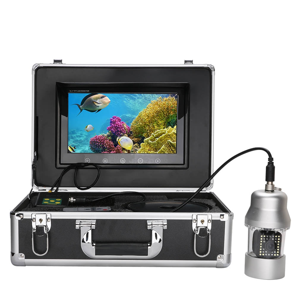Unterwasserkamera zum Angeln | 360 Grad Live-Bild auf 10 Zoll Display | Im ABS-Koffer