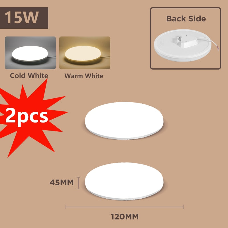 LED Deckenleuchte für Wohnzimmer, Schlafzimmer, Küche | 15-72W
