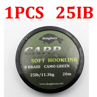 Karpfen Vorfachmaterial geflochten | 15, 25 & 30 lbs