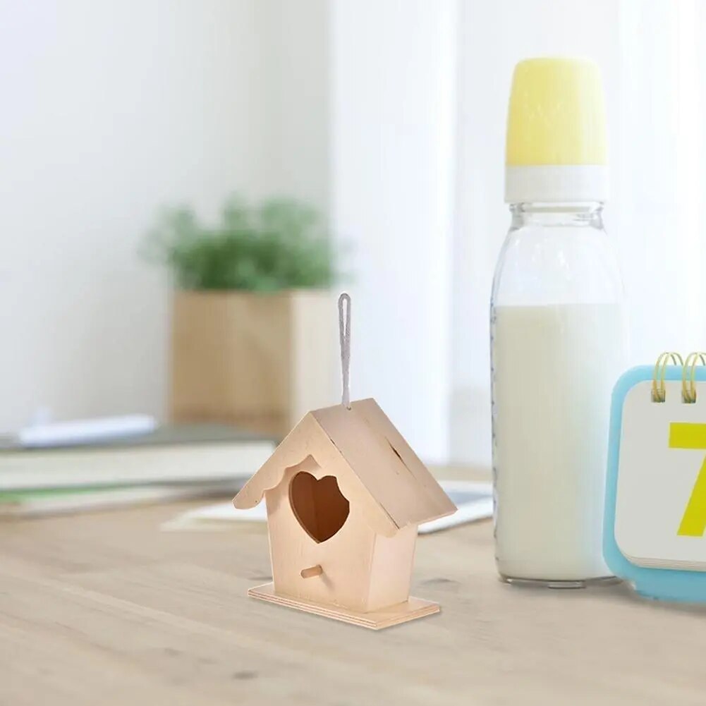 Vogelhaus wetterfest zum Aufhängen aus Holz | DIY Style zum Bemalen