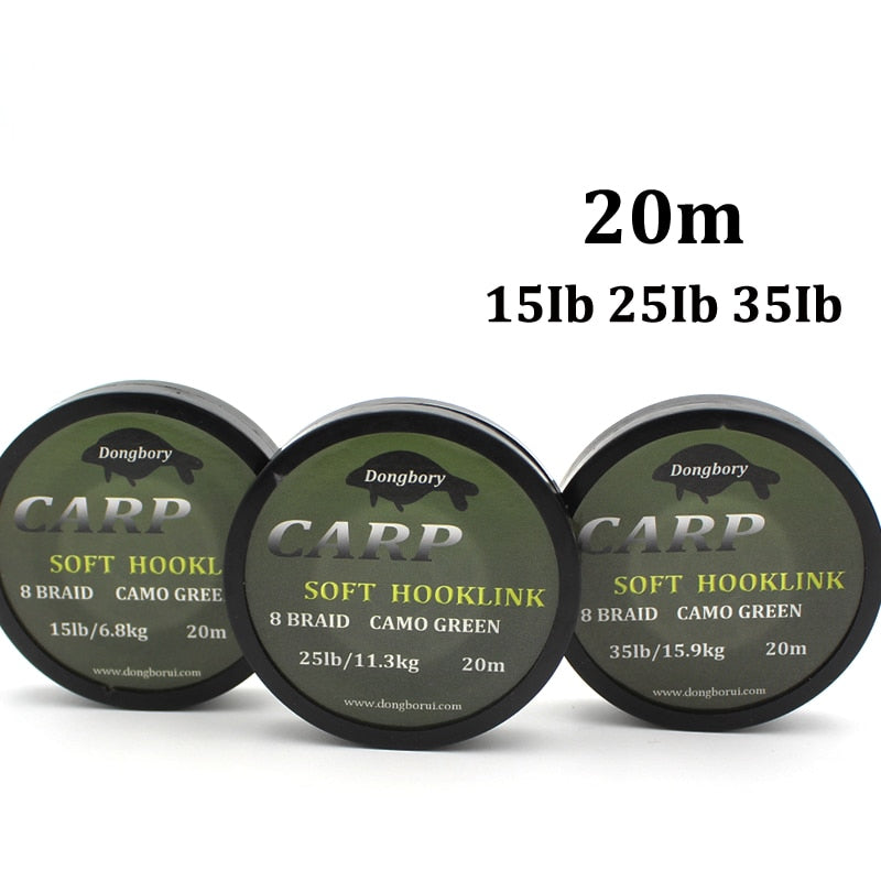 Karpfen Vorfachmaterial geflochten | 15, 25 & 30 lbs