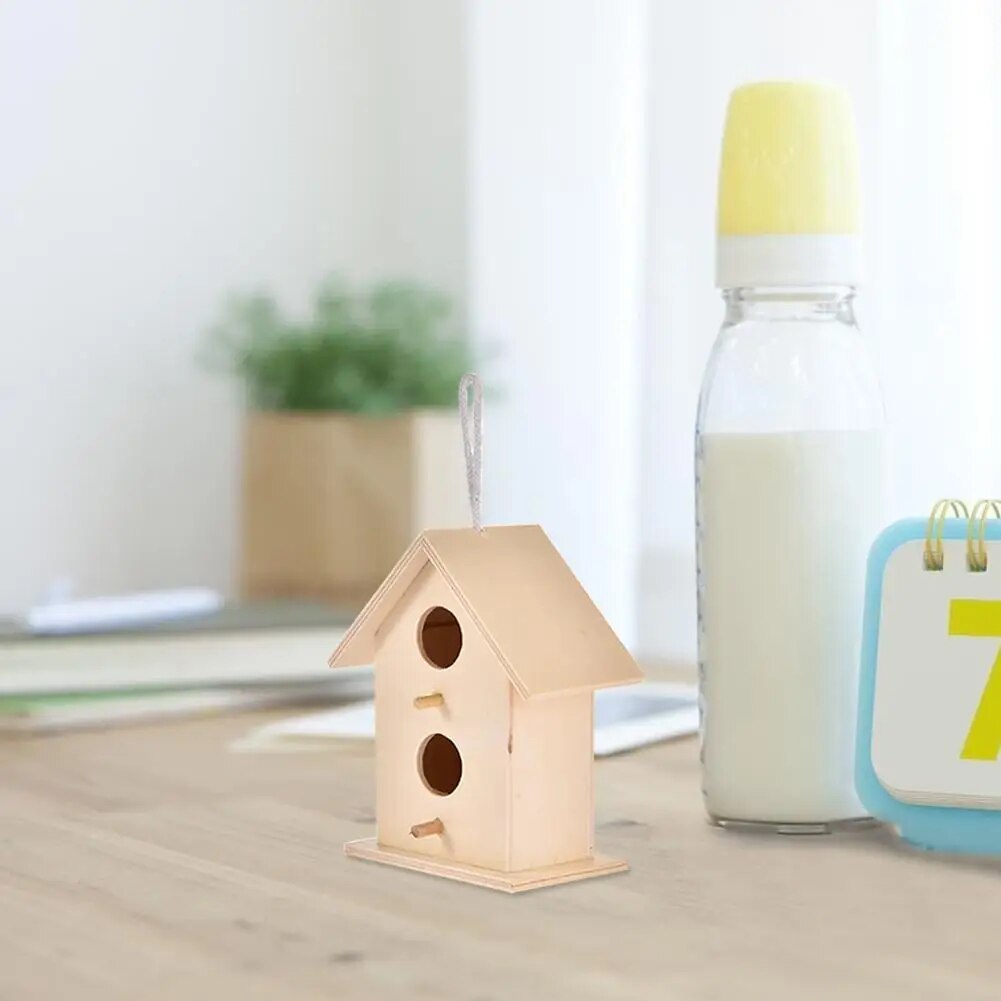 Vogelhaus wetterfest zum Aufhängen aus Holz | DIY Style zum Bemalen