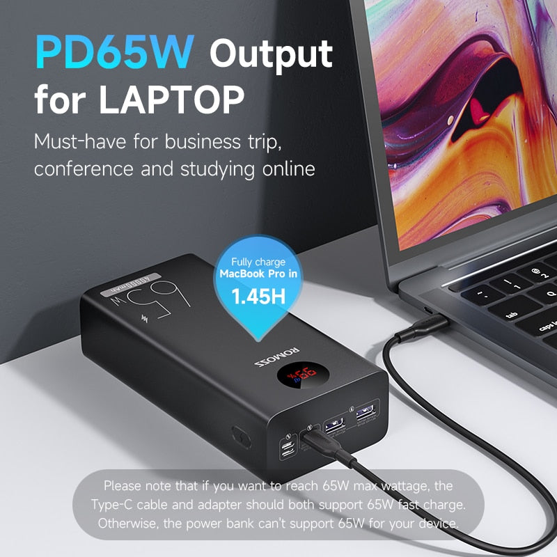 Powerbank 40000mAh | 2x USB & 1x USB-C