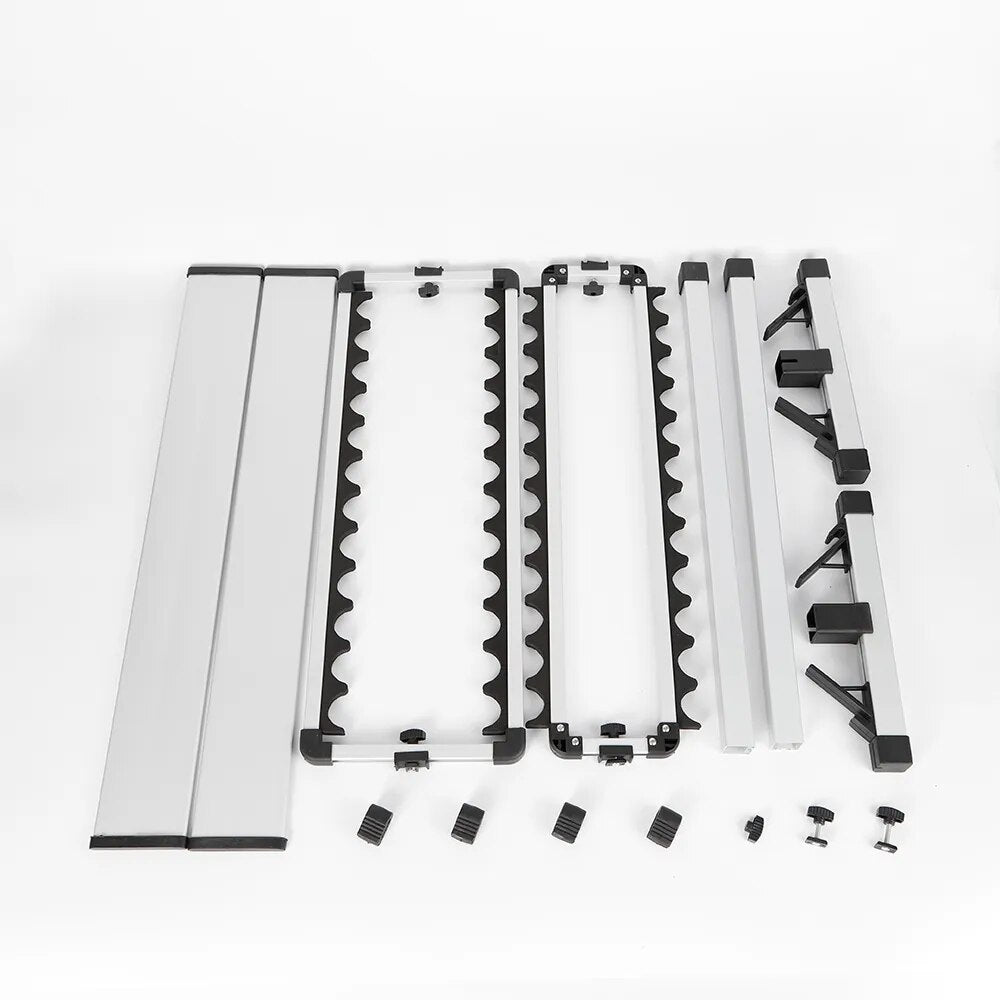 Rutenständer Angeln für Boden | Bis zu 24 Ruten | Angelrutenständer Aluminium