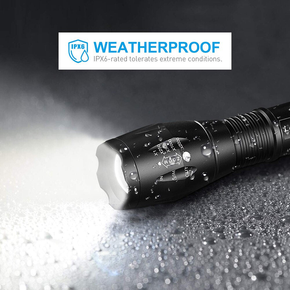 Helle LED Taschenlampe | Batteriebetrieben | 5 Modi