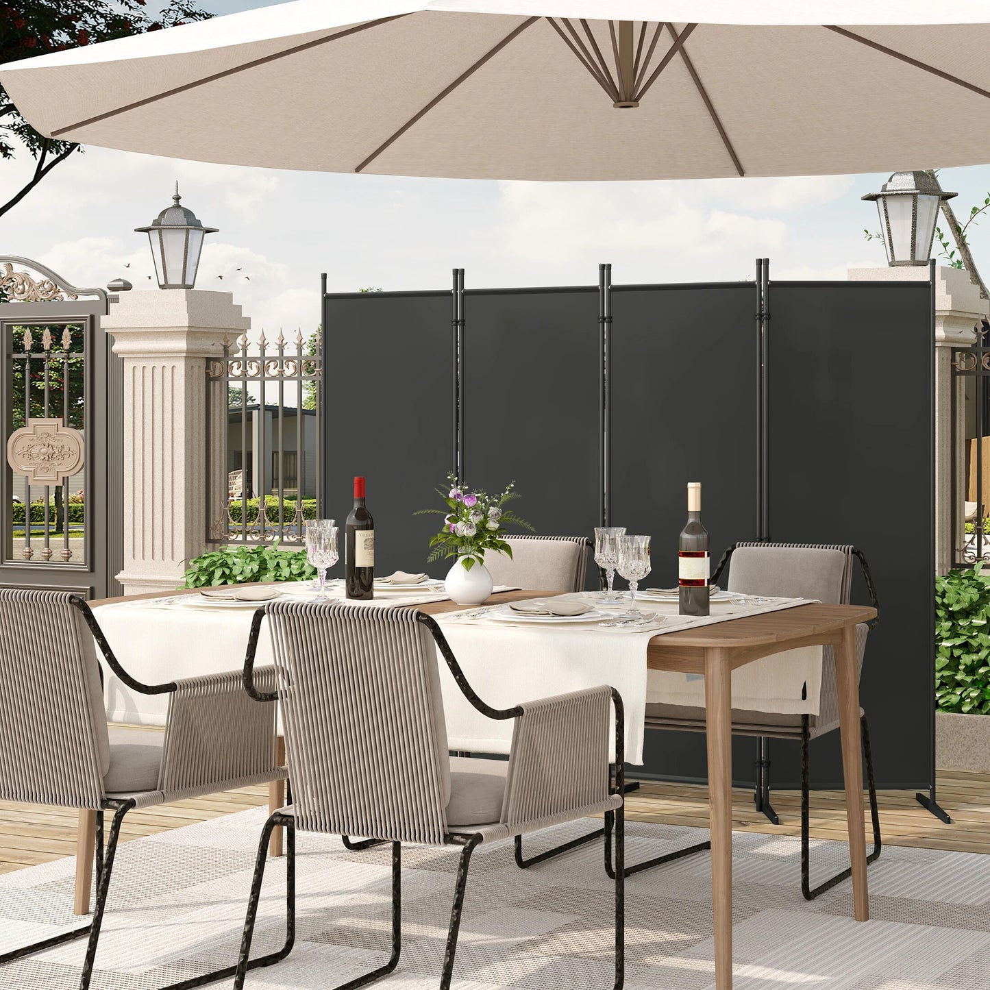 Raumteiler stehend modern | Trennwand Paravent | Raumtrenner | Spanische Wand