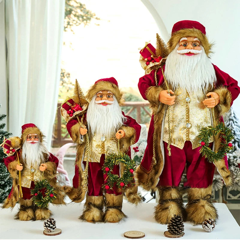 Deko Weihnachtsmann Figur klein | Kleine Weihnachtsmann Figur 30 cm Santa Claus