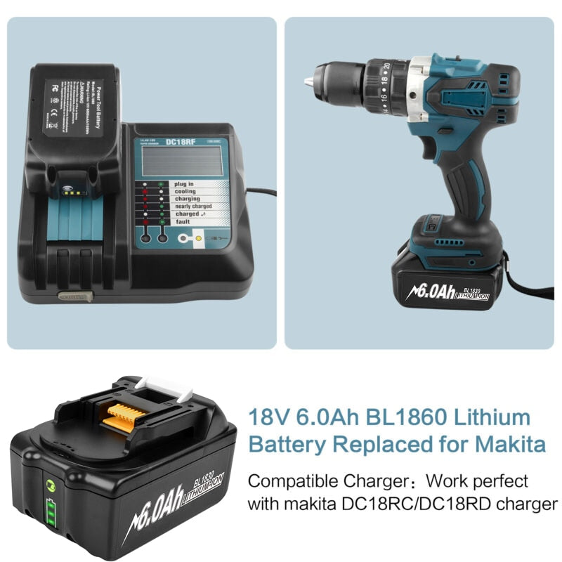 Makita Akku 18V 6Ah & 9Ah | Ersatzakku BL1860B