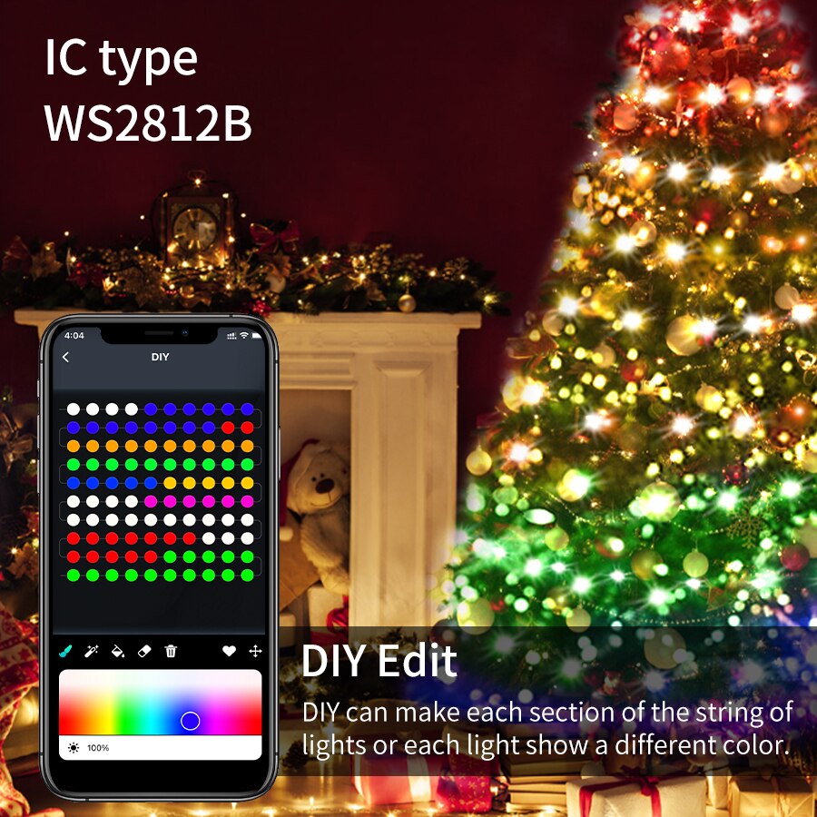 Lichterkette Weihnachtsbaum | Indoor & Outdoor verwendbar