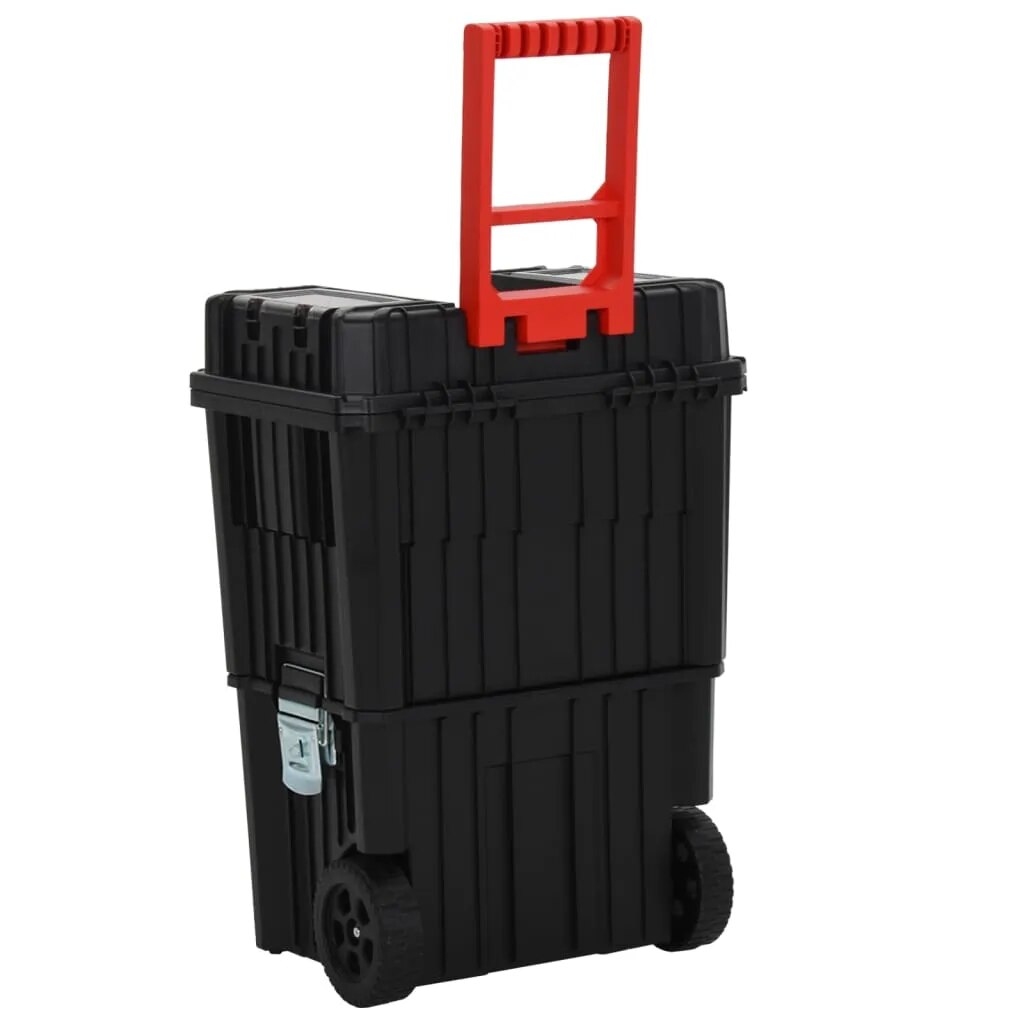 Werkzeugtrolley leer mit Rollen | Werkzeugkasten auf Rädern | Rollende Werkstatt