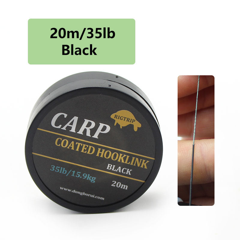 Karpfen Vorfach ummantelt | Coated Hooklink in 15, 25 & 35 lbs