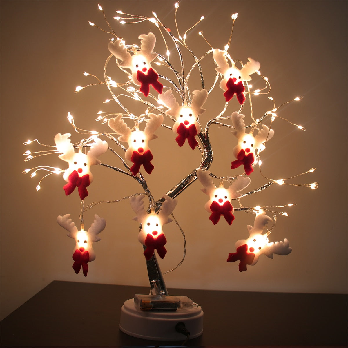 Weihnachtsdeko Mini-Baum | LED Girlande