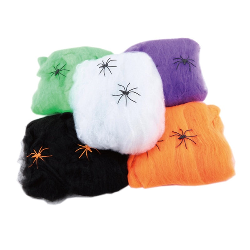 Spinnennetz-Deko für Halloween