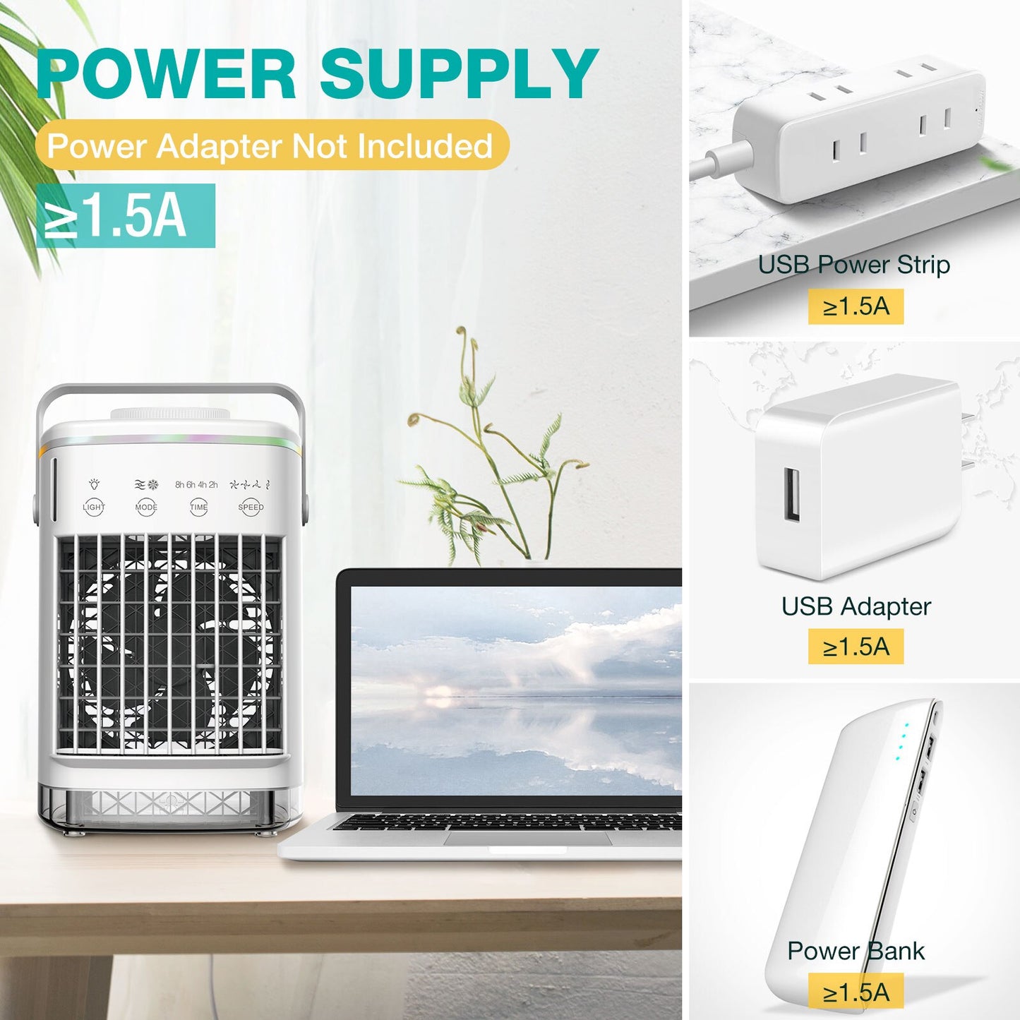 Klimaanlage mobil | 3-in-1 Kühlgerät, Ventilator, Luftbefeuchter