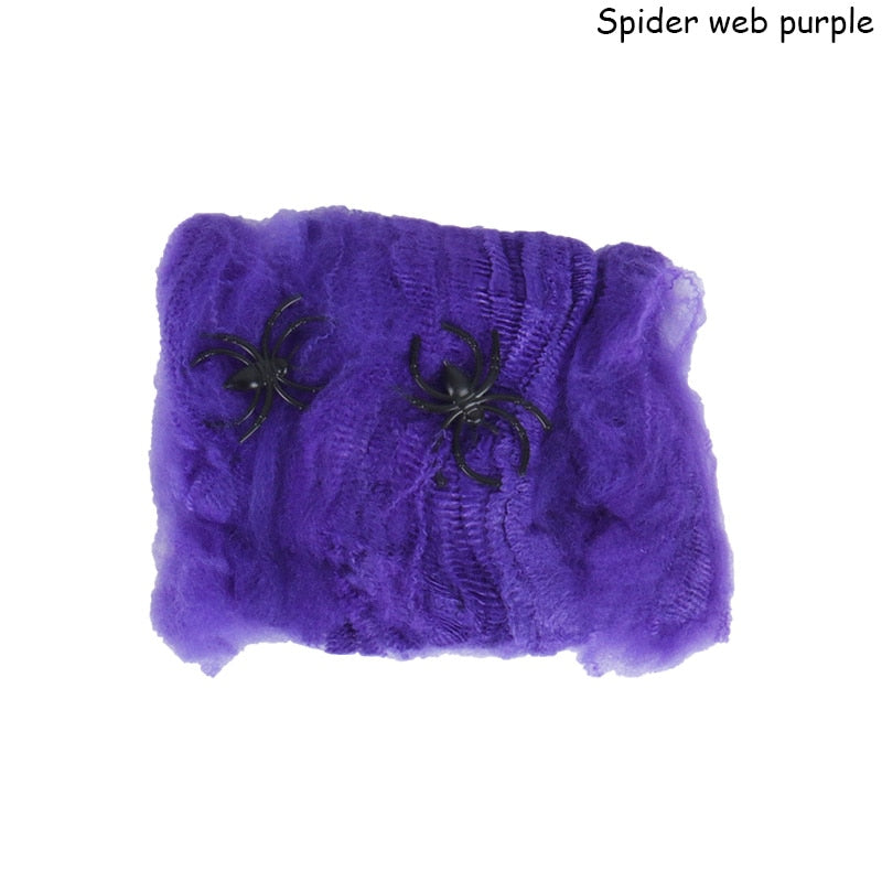 Spinnennetz-Deko für Halloween