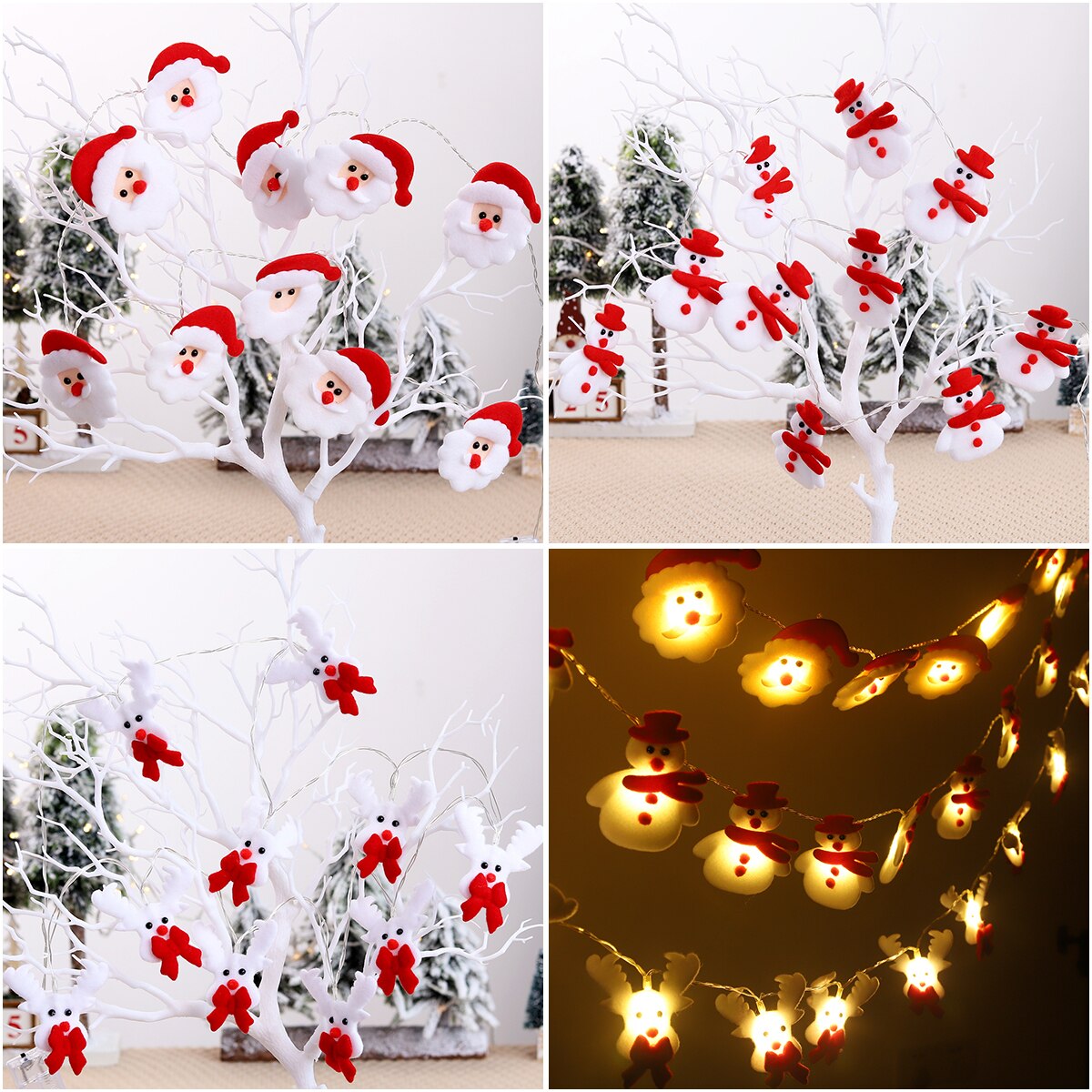 Weihnachtsdeko Mini-Baum | LED Girlande