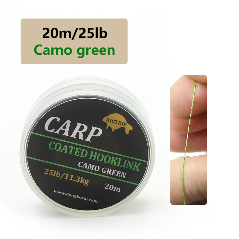 Karpfen Vorfach ummantelt | Coated Hooklink in 15, 25 & 35 lbs