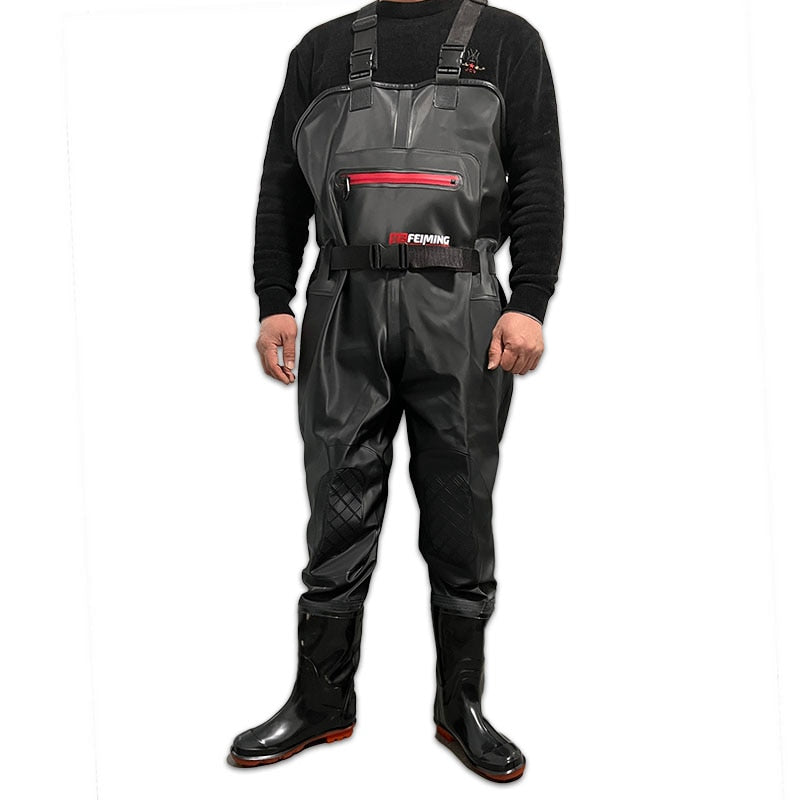 Wathose zum Angeln | Robuste Arbeitshose aus PVC | Karpfenangeln