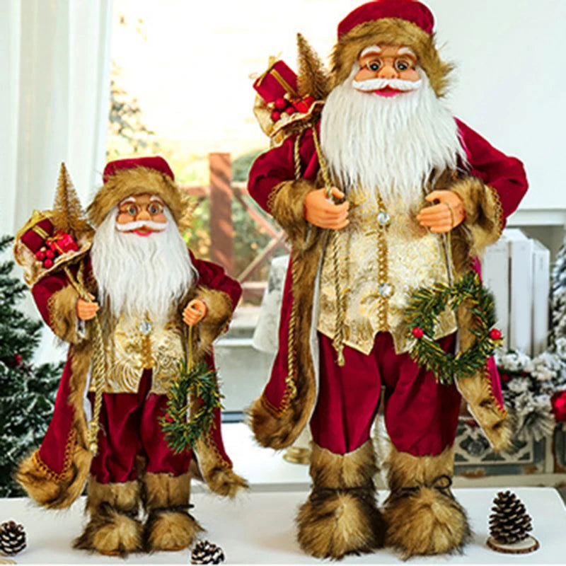 Deko Weihnachtsmann Figur klein | Kleine Weihnachtsmann Figur 30 cm Santa Claus