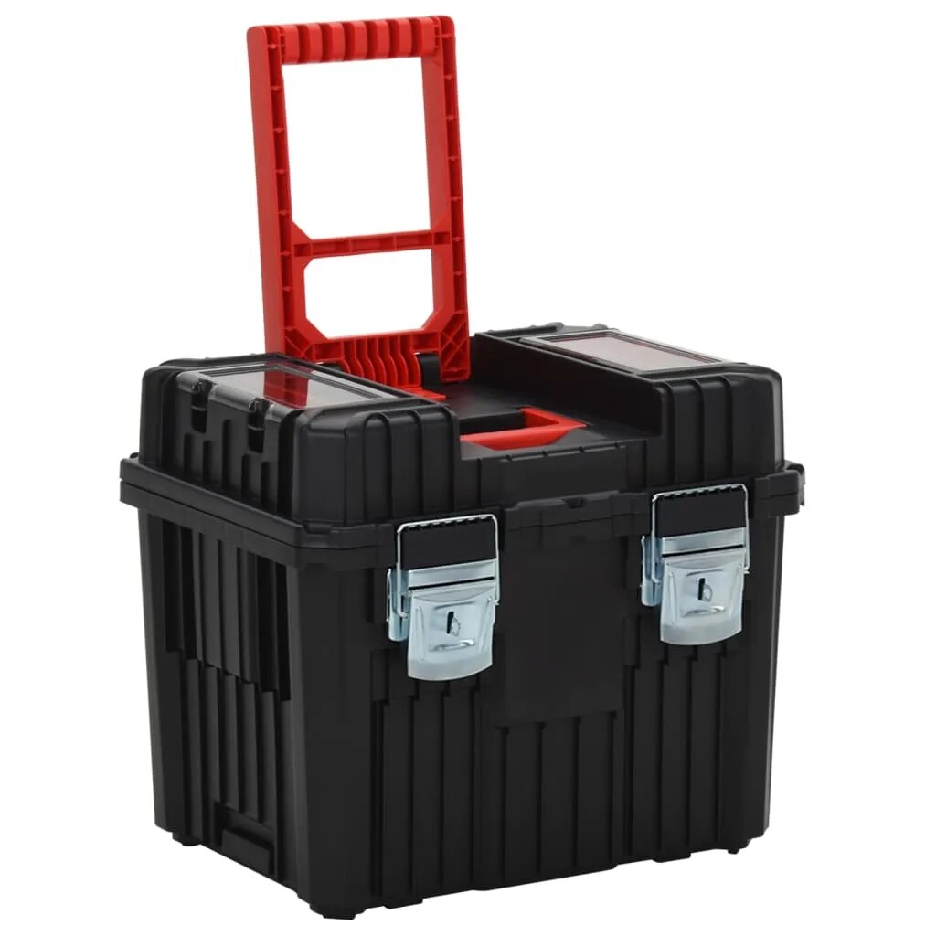Werkzeugtrolley leer mit Rollen | Werkzeugkasten auf Rädern | Rollende Werkstatt