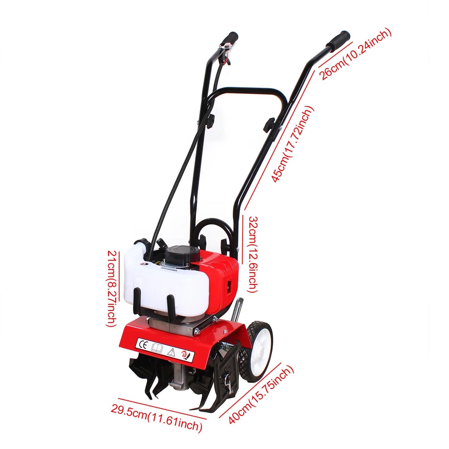 Benzin Motorhacke | Gartenfräse mit 2-Takt-Motor 2,25 PS
