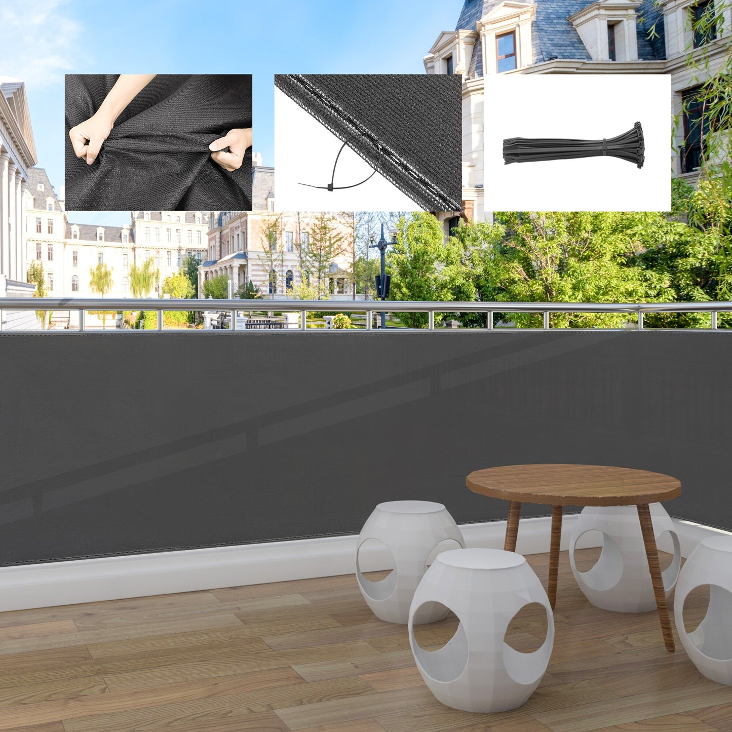 Sichtschutz Balkon | Balkonverkleidung ohne bohren