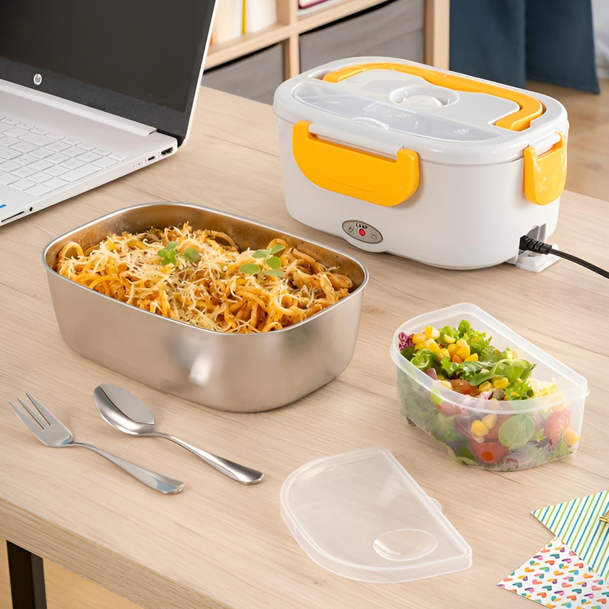 Elektrische Lunchbox für Auto & Büro 2-in-1