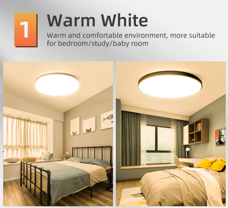 LED Deckenleuchte für Wohnzimmer, Schlafzimmer, Küche | 15-72W