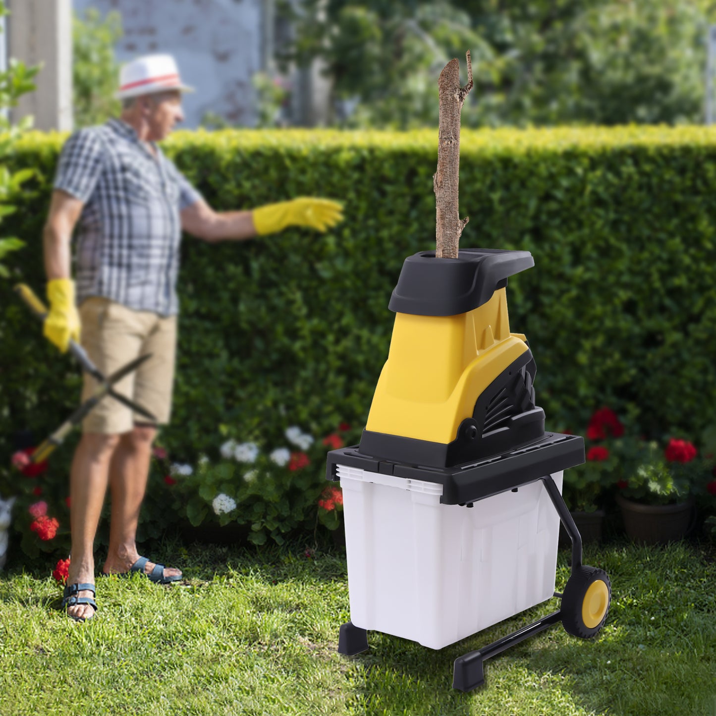 Gartenhäcksler elektrisch mit 2500W | Schredder