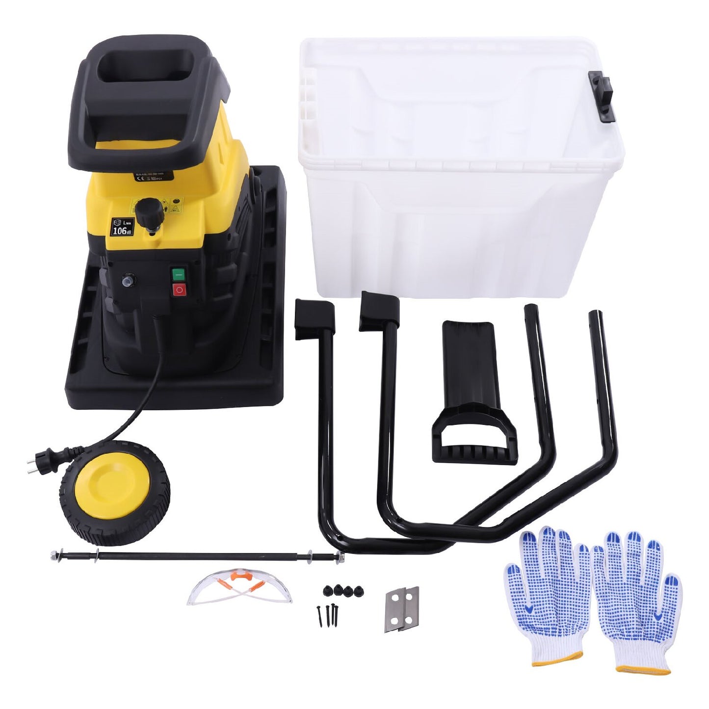 Gartenhäcksler elektrisch mit 2500W | Schredder