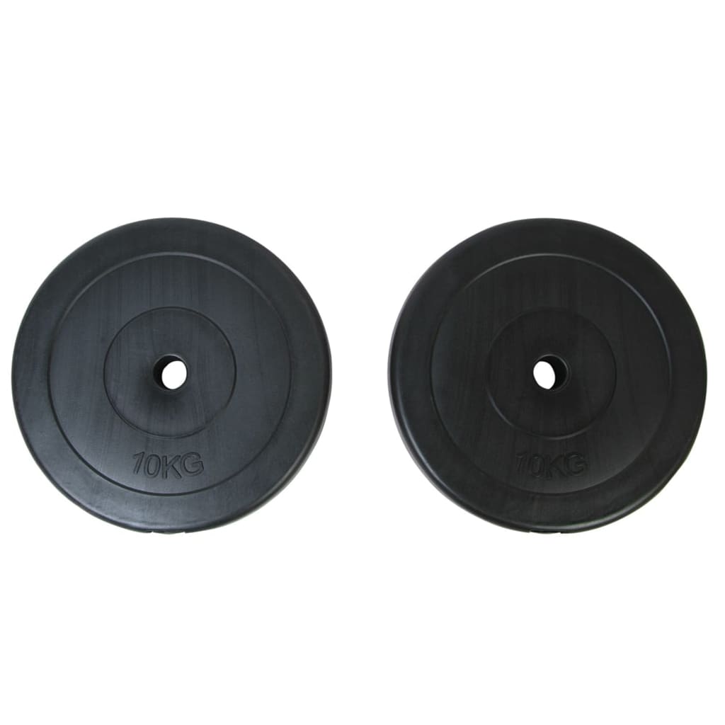 Hantelscheiben 2x10 kg Kunststoff