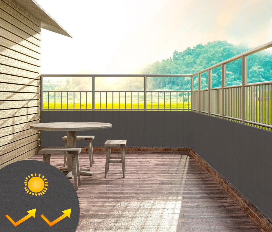 Sichtschutz Balkon | Balkonverkleidung ohne bohren