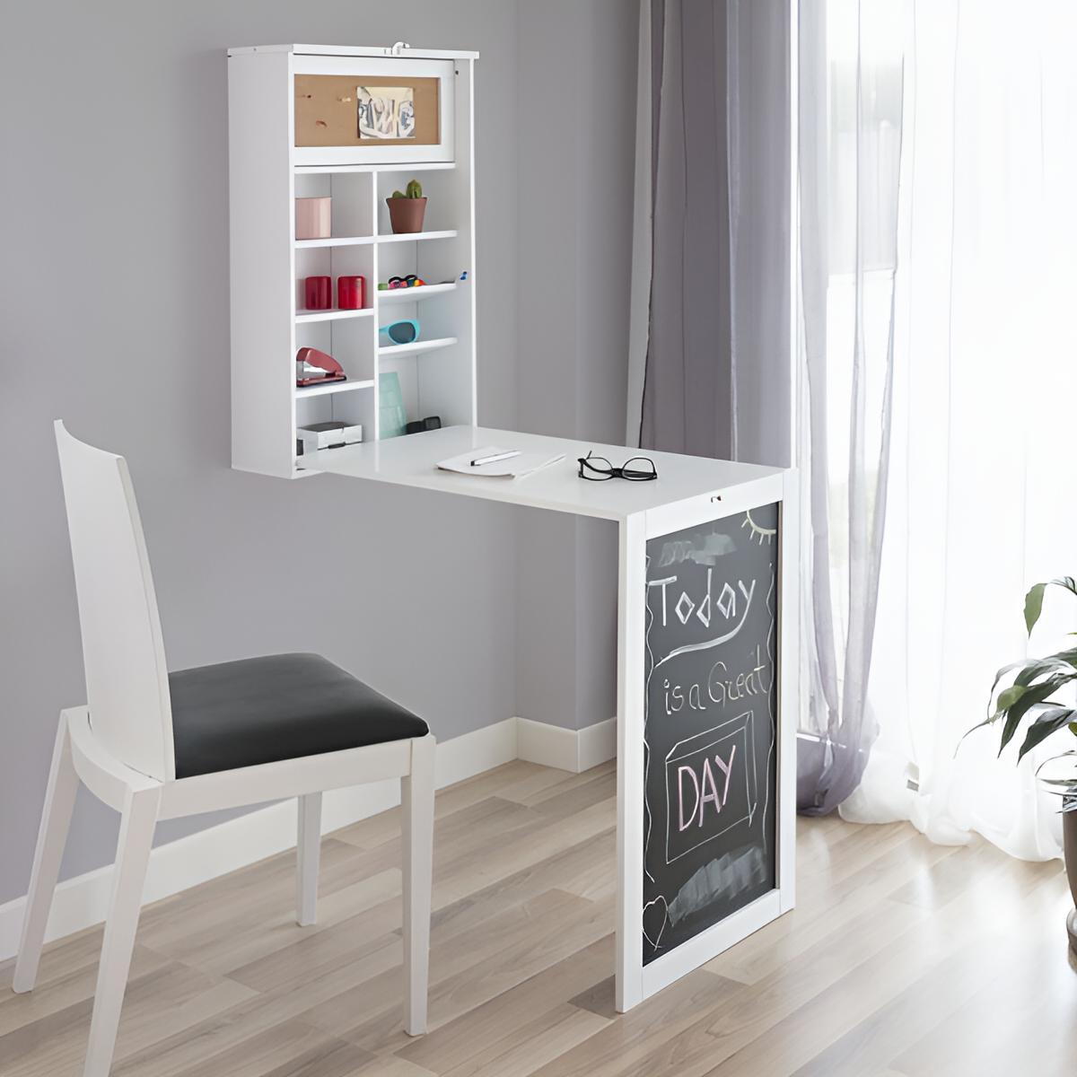 Wandklapptisch Küche Weiß | Klapptisch Wand mit Regal