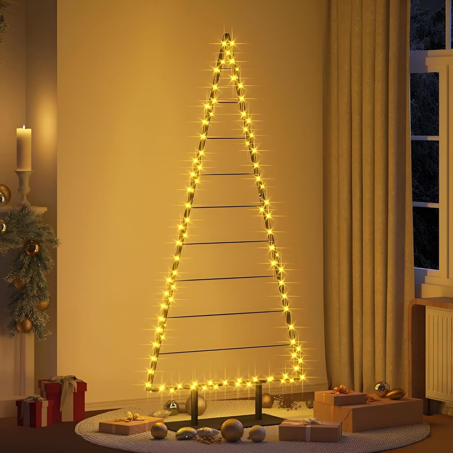 Deko Weihnachtsbaum Metall groß XXL 210 cm