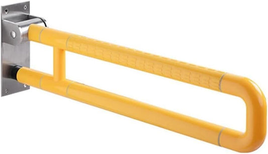 Haltegriff Toilette klappbar 300 kg | Wandstützgriff 60 cm | Zusatzgriff für Senioren & behinderte Menschen | WC-Stützgriff