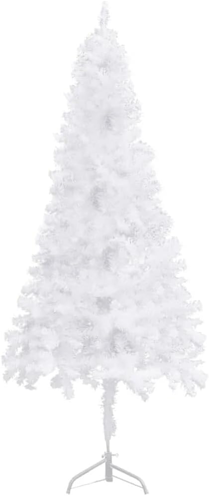 Weihnachtsbaum Künstlich Weiß Klein | Schnee-Optik 150 cm | Halbes Design Für Wenig Platz | Künstlicher Christbaum