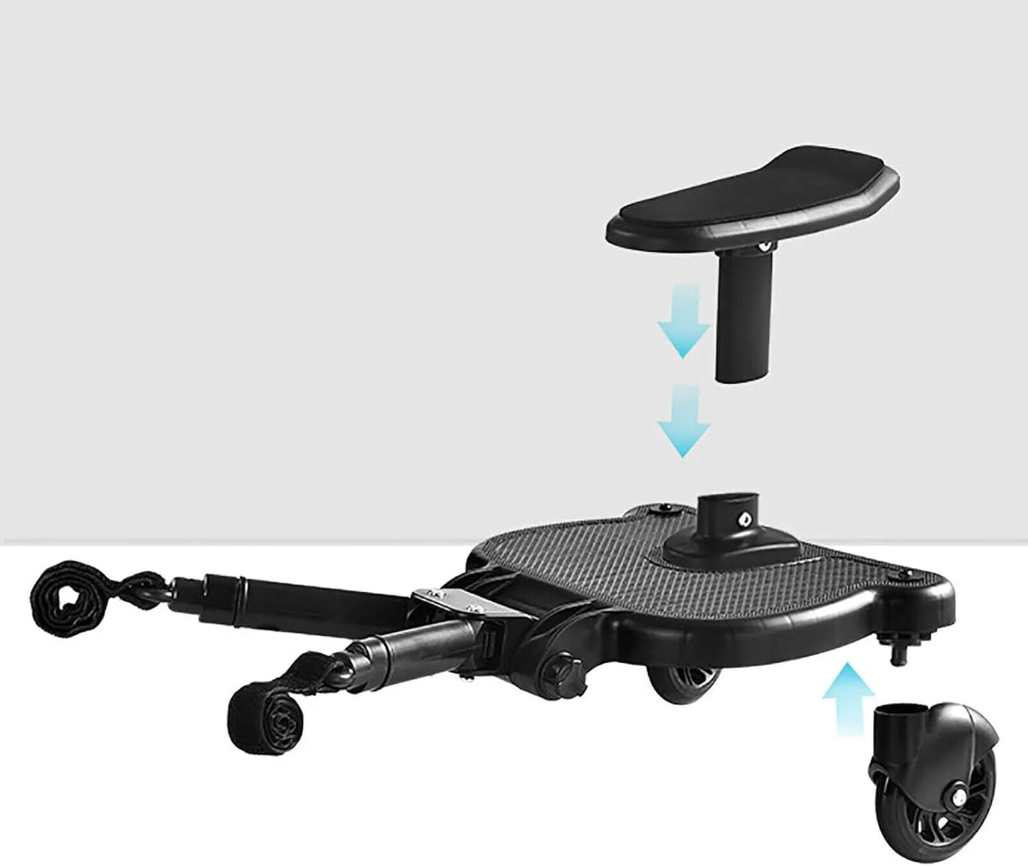 Zusatzsitz für Kinderwagen | Buggy Board für alle Kinderwägen 2. Kind | Kiddy Board Mitfahrgelegenheit Sitzbrett Kind