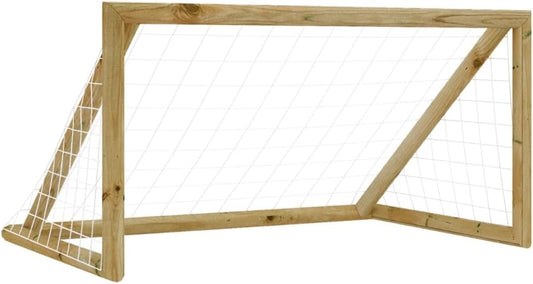 Fußballtor Garten für Kinder inkl. Tornetz | Besonders stabiles Holz | 160 cm breit, 80 cm hoch