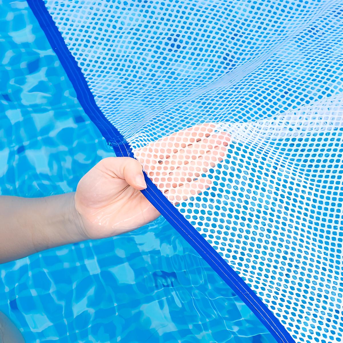 Luftmatratze Pool 2 Personen | Doppel-Matratze aufblasbar Kinder & Erwachsene Poolspielzeug | Doppelmatte 4-in-1 | Maximale Flexibilität | Liegen, Sitzen, Entspannen, Gymnastik