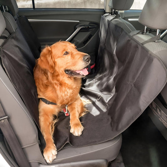 Autositz Schutz Hund Rücksitz | Autoschondecke Rückbank hinten | Auto Hundedecke Rücksitzbank | Hundeschutzdecke Polyester