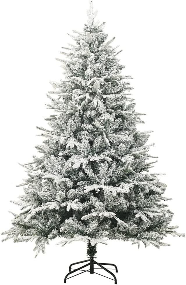 Premium Weihnachtsbaum künstlich 150 cm beschneit | Mit Schnee-Dekor wie echt | Künstlicher Tannenbaum Christbaum schneebedeckt